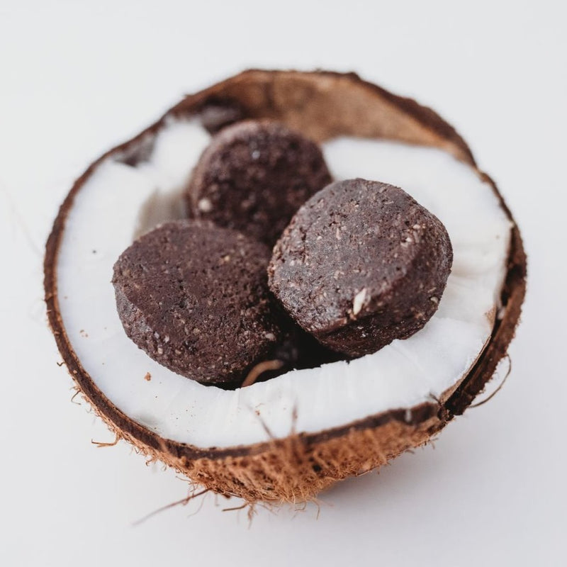 Chocolate Coconut Bites Inner Hair Nutrition Collagen Hyaluronic Acid Biotin 